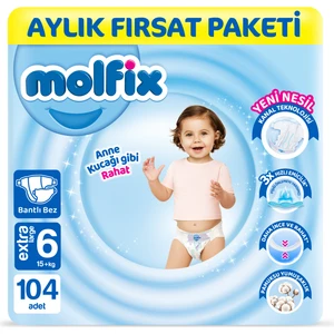 Bebek Bezi 6 Beden Extra Large Aylık Fırsat Paketi 104 Adet