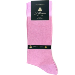 La Pescara La'pescara Ultra Lüks Pembe Merserize Erkek Çorap CRP220