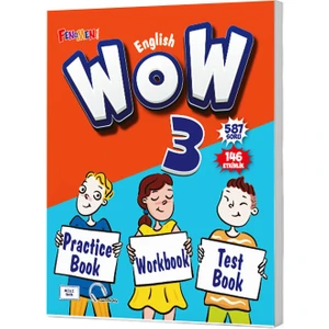 Fenomen Yayınları Gama Fenomen 2024 3. Sınıf Wow English Practice Book + Workbook + Test Book