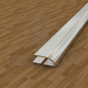 İnan Yapı Alüminyum Oval U 8mm Parke Bitim Profili Çıtası Gri 90 cm