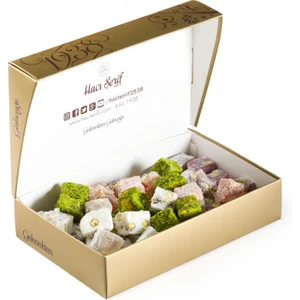 Çifte Kavrulmuş Karışık Çerezli Lokum (Dökme 500g)
