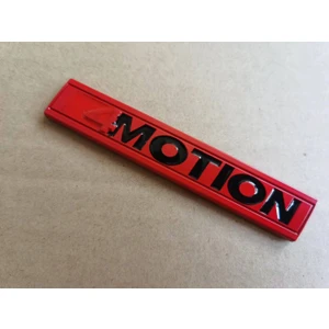İdeal Aksesuar 4 Motion Bagaj Yazısı Kırmızı Siyah 1. Kalite Şık Tasarım Arma 4 Motion Logo Metal Car Akseusar