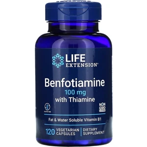 Life Extension Benfotiamine With Thiamine, 100 mg 120 Vegetarian Kapsül