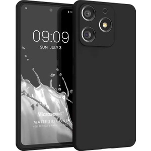 Matte Silicone Tecno Spark 10 Pro Kılıf Siyah
