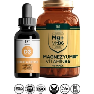Magnezyum Bisglisinat/malat/sitrat + Vitamin B6 - Vitamin D3 Kolekalsiferol