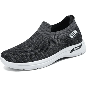 Erkek Ayakkabıları Yaz ve Sonbahar Yumuşak Alt Rahat Ayakkabılar Slip-On Ayakkabılar Üzerinde Kayma Erkek Rahat Ayakkabılar Erkek Ayakkabıları (Yurt Dışından)