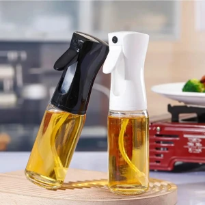 2'li Siyah Beyaz Sprey Cam Yağlık Yağdanlık Airfryer Fritöz Yağ Püskürtücü Fısfıs 225 ml