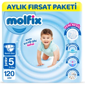 Bebek Bezi 5 Beden Junior Aylık Fırsat Paketi 120 Adet
