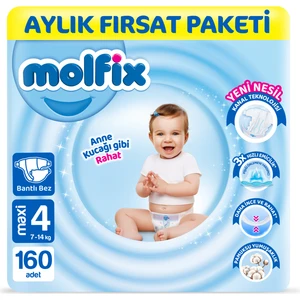Bebek Bezi 4 Beden Maxi Aylık Fırsat Paketi 160 Adet