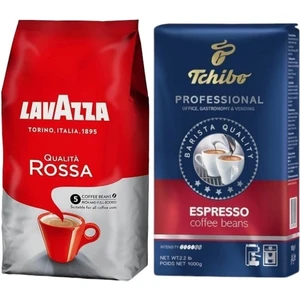 Qualita Rossa Çekirdek Kahve 1 Kg+Tchibo Profesional Espresso Çekirdek Kahve 1 kg
