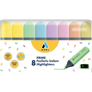 Prime Pastel Fosforlu Kalem Seti 8 Li