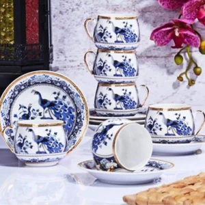 Kitchen World Gsa-54 Porselen 6'lı Tombul Fincan Takımı