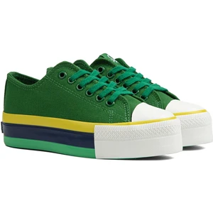 Benetton® | BN-30937 - Yesil - Kadın Spor Ayakkabı