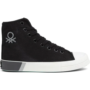 Benetton® | BN-70015 - 3374 Siyah Beyaz - Kadın Spor Ayakkabı