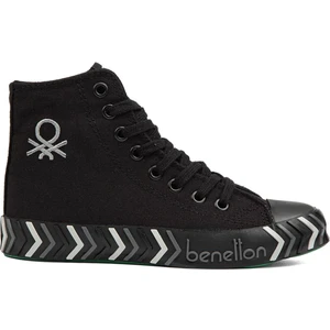 Benetton® | BN-90625- Siyah Siyah - Kadın Spor Ayakkabı