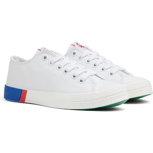 Benetton® | BN-70016 -Beyaz Kirmizi - Kadın Spor Ayakkabı