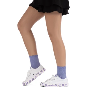 Benetton® | BN-90624-3374 Beyaz Lila - Kadın Spor Ayakkabı