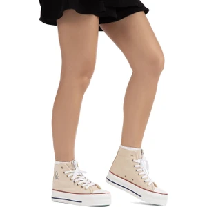 Benetton® | BN-30939 - 3114 Bej - Kadın Spor Ayakkabı