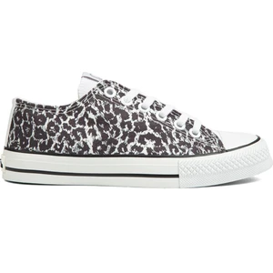 Benetton® | BN-90179 -  Beyaz Leopar - Kadın Spor Ayakkabı
