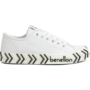 Benetton® | BN-90626-BEYAZ Siyah-Erkek Spor Ayakkabı