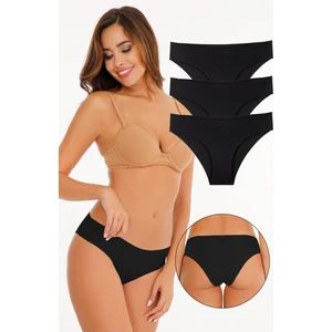 Kadın Lazer Kesim Külot 3lü Paket Set