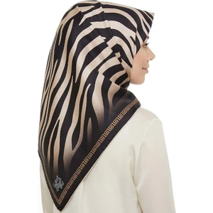 Alcan Avm Yeni Sezon Zebra Desen Trend Twill Eşarp