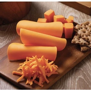 -Vegan Peynir- Reddish - Orange Vegan Cheddar Block 250 G