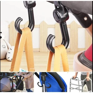 Bisiklet Bebek Arabası,scooter 2 Kancalı 2'li Set Cırtlı Askı