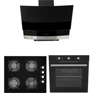 Siyah Nof 614  Ankastre Set [mod NOF-GLS640-MFA614]