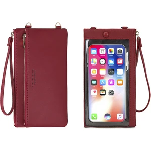 Telefon Çantası Dokunmatik Ekran Omuz Çantası Cüzdan Çantası (Yurt Dışından)