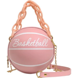 Kadın Basketbol Şekilli Mini Zincir Çanta Omuz Messenger Çanta (Yurt Dışından)