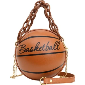 Kadın Basketbol Şekilli Mini Zincir Çanta Omuz Messenger Çanta (Yurt Dışından)