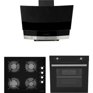 Siyah Nof 604 Ankastre Set [mod NOF-GLS640-MFA604]