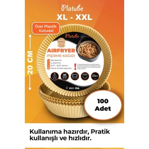 Pişirme Kağıdı 100 Adet Airfryer Xxl Xl Yagli Kagit Xiaomi Philips Tüm Markalara Uyumlu Yuvarlak