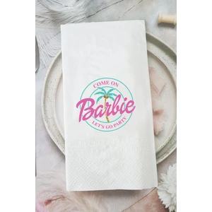 Barbie Konsept Lets Go Party Sunum Peçetesi