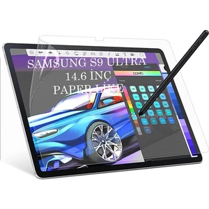M.TK Moveteck Samsung Galaxy Tab S9 Ultra 14.6 Tablet Uyumlu Paper Like Ekran Koruyucu Kağıt Hissi Yazı ve Çizim