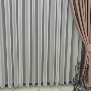 Tül Shop Tül Perde Işıltı Serisi Yeni Sezon Kaliteli Tok Kumaş Ütü Sevmez Tül Perde 1x3 Sık Pileli Tül Perde