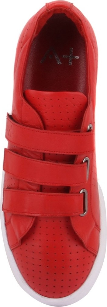 Sail Laker's - Kırmızı Deri Cırtlı Erkek Ayakkabı 101-3706-HE754 görsel 5