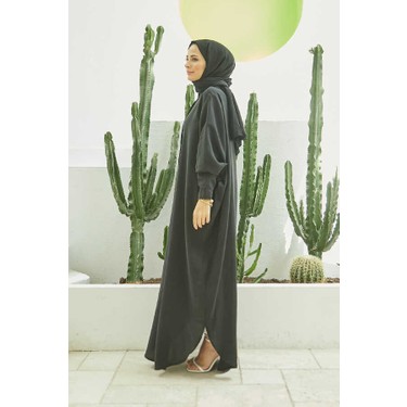 Neways 6571-FENDI Modal Abaya Siyah Fiyatı - Taksit Seçenekleri