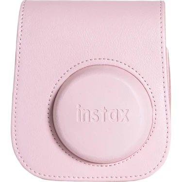 Fujifilm Instax Mini 12 Pembe Deri Çanta Kaliteli Malzeme ile Dayanıklı ve