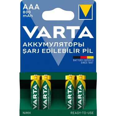 VARTA 800mAh AAA Şarj Edilebilir 4'lü