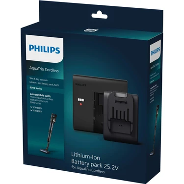 Philips Aqua Trio Kablosuz Süpürge Aksesuarı, Lityum Iyon Pil Paketi 25,2V,