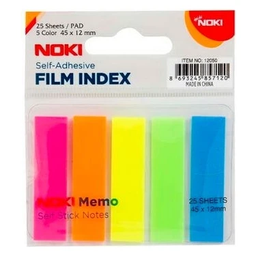 Noki Index Film  45x12 Mm 5 Renk 48 Li 25