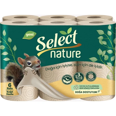 Lily Select Nature Yeni Nesil 6’lı Kağıt Havlu 3