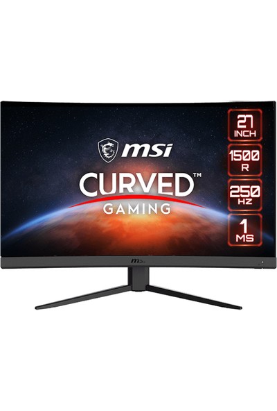 MSI G27C4X 27" CURVED 1500R VA 1920x1080 FHD 16:9 250HZ 1MS FREESYNC PREMIUM GAMING MONITOR