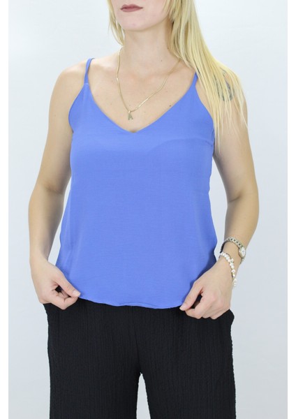 Ayrobin Askılı Bluz Mavi - 127.650.
