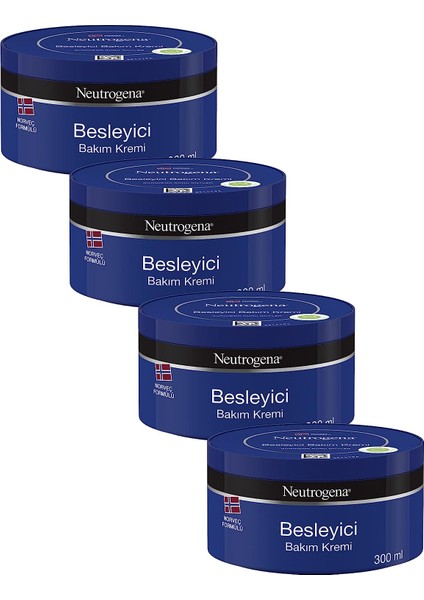 Norveç Formülü Besleyici Bakım Kremi (4 x 300 Ml)