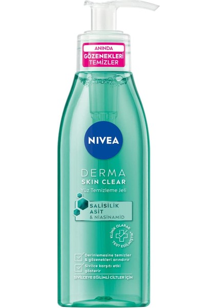 Derma Skin Yüz Temizleme Jeli 150 Ml