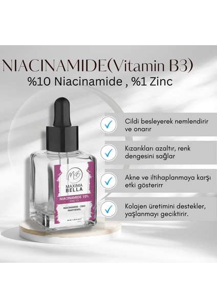 Akne Önleyici Niacinamide Cilt Bakım Serumu |40 Ml|