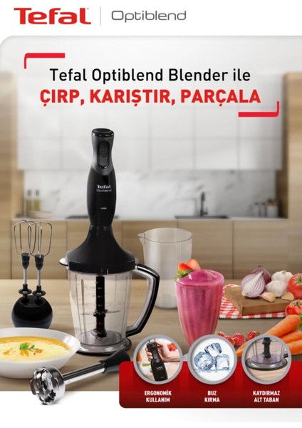 Optiblend Öğütücü Paslanmaz Çelik Blender Seti Siyah